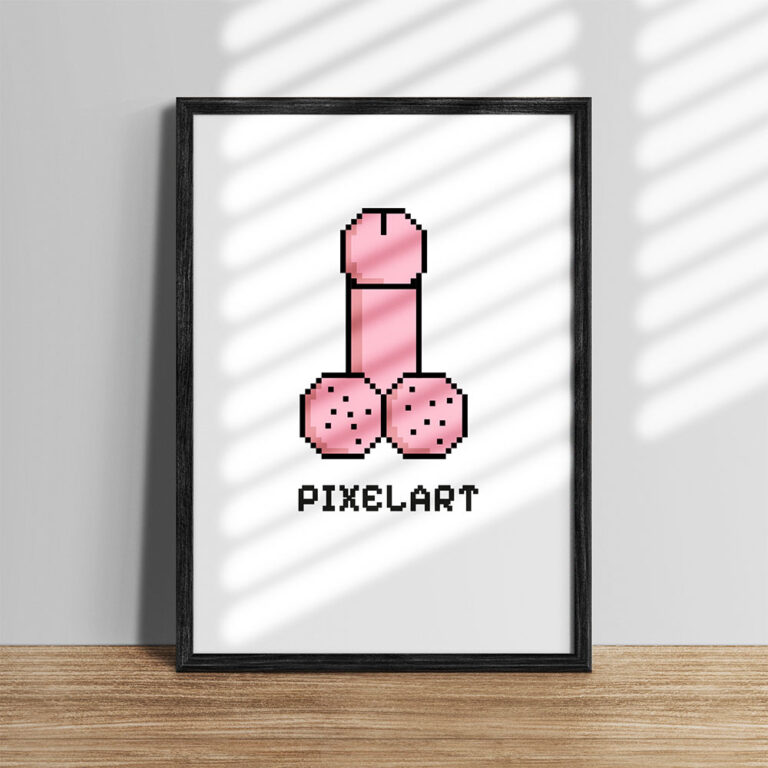 Kunst mit Penis - Pixelart